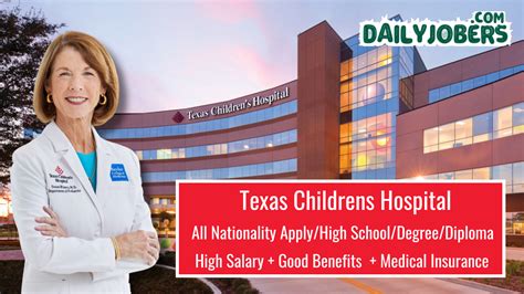 texas childrens career|Best Children's Hospital in Texas.